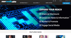 Desktop Screenshot of newmediawire.com